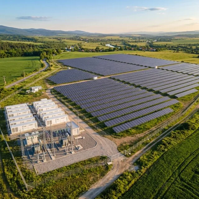 Illustrative image — Solar & energy storage; demo project